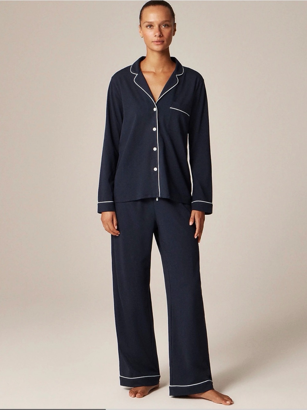 J.Crew Dreamy cotton-blend pajama pant set size L